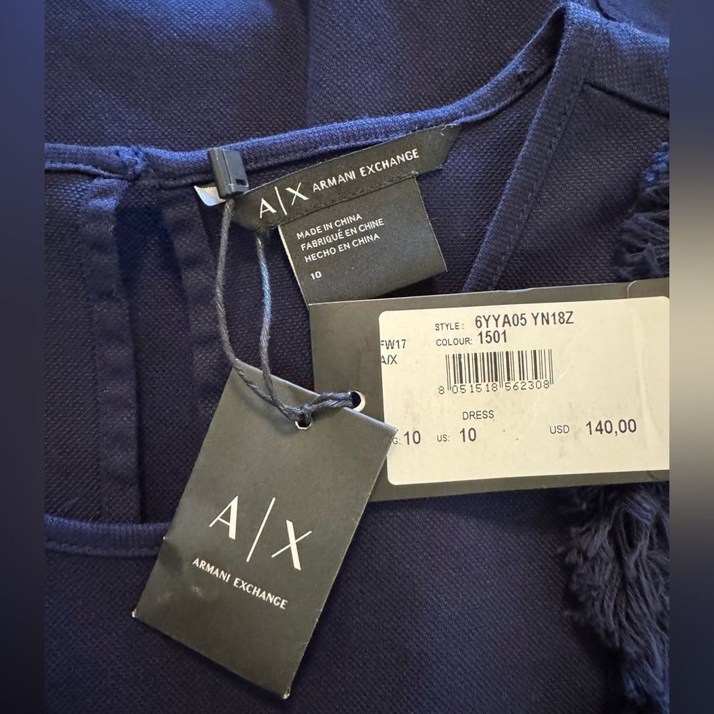 Armani Exchange Sleeveless Dress - Size 10 - Picture 3 of 4